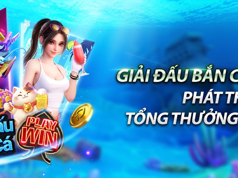 Giao diện game bắn cá với nhiều loại cá và vũ khí