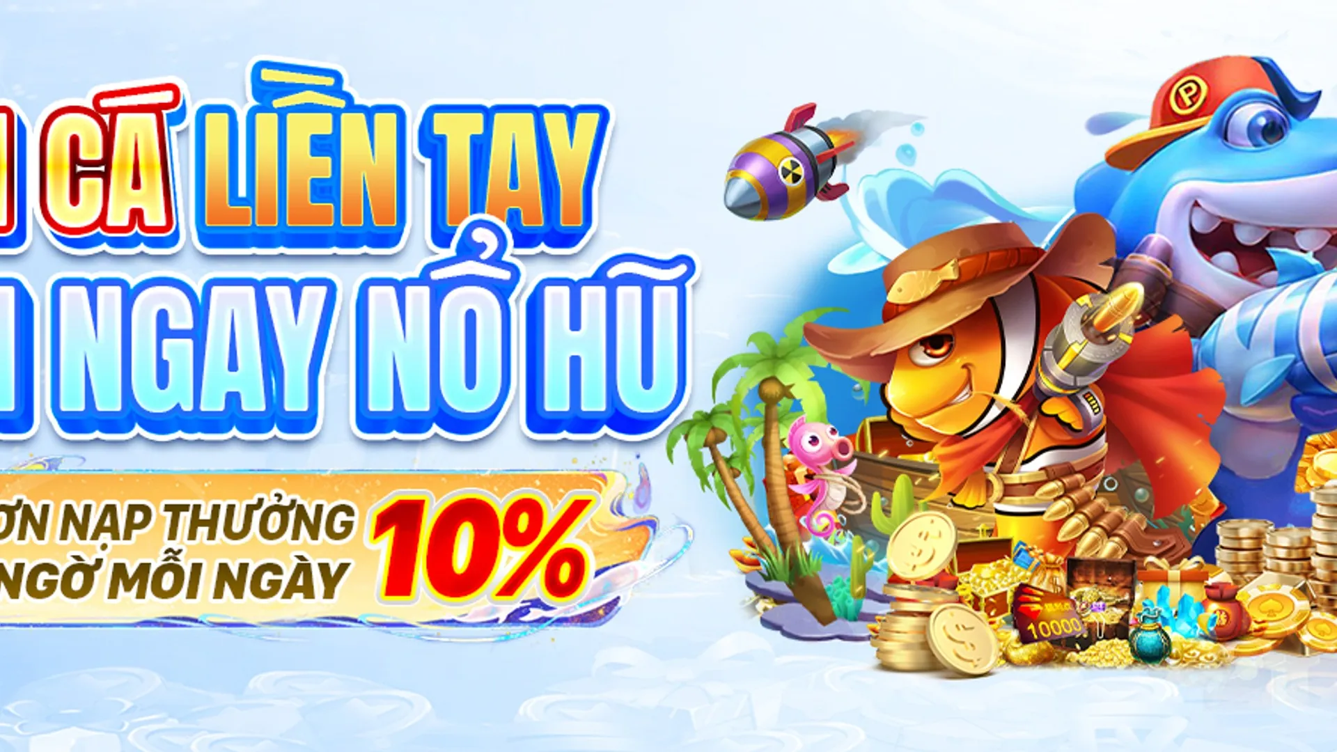 Hình ảnh người chơi bắn cá online vip đang sử dụng kỹ năng để săn cá lớn