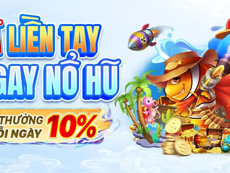 Banner khuyến mãi bắn cá online VIP với các ưu đãi độc quyền