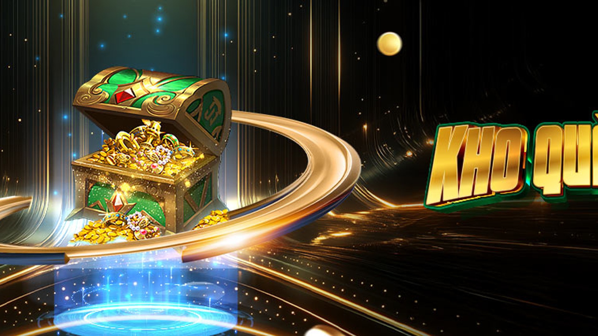 Hình ảnh game bắn cá online VIP với kho báu và đại dương