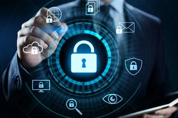 Biểu tượng bảo mật dữ liệu và kết nối an toàn trên nền tảng Bắn Cá Online VIP