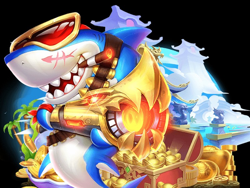 Hình ảnh game Bắn Cá Rồng Vàng VIP với rồng vàng và kho báu